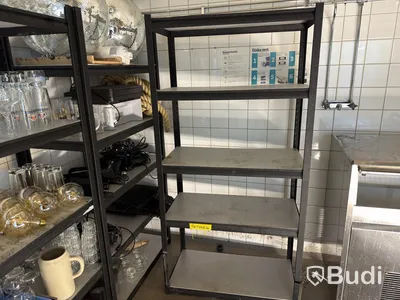 Shelving units with contents