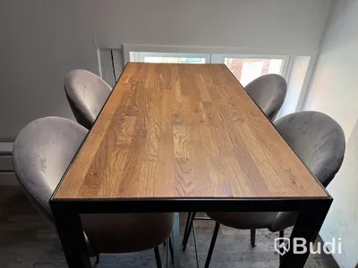 Bar tables and chairs, 2 tables, 8 chairs.
