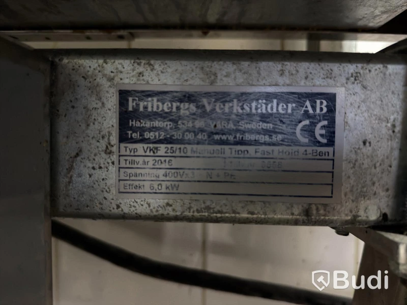 Stekbord Fribergs VKF 25/10, 6 kW, 3-fas