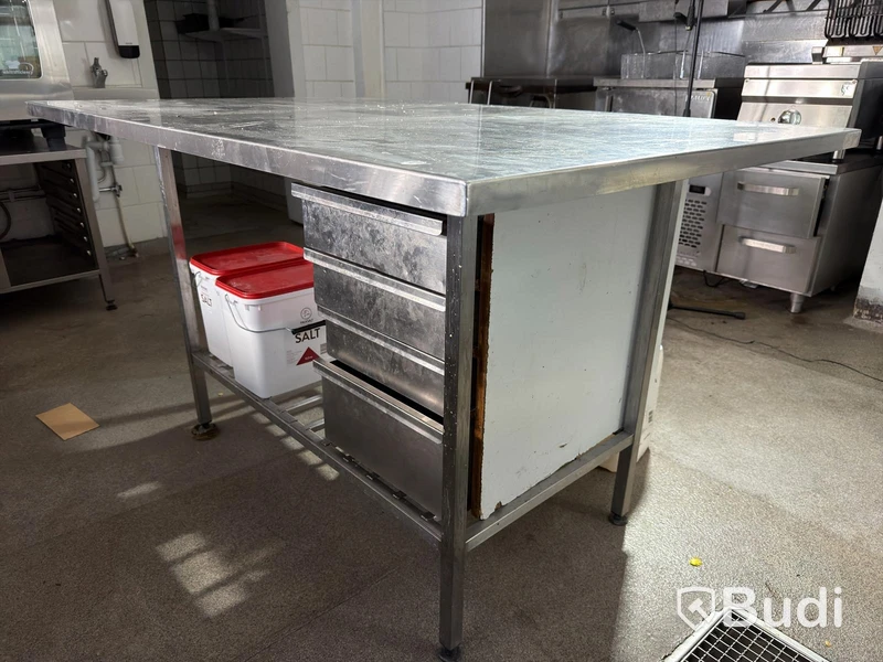 Stainless steel work table
