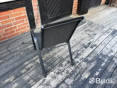 Outdoor furniture, 13 tables and 17 chairs