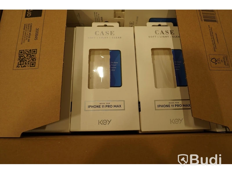 Pall med blandade mobilskal och tillbehör  från bl.a IDEAL och Key. Bl.a till Iphone 11 pro max, Iphone 11 pro, Galaxy S10 m.fl