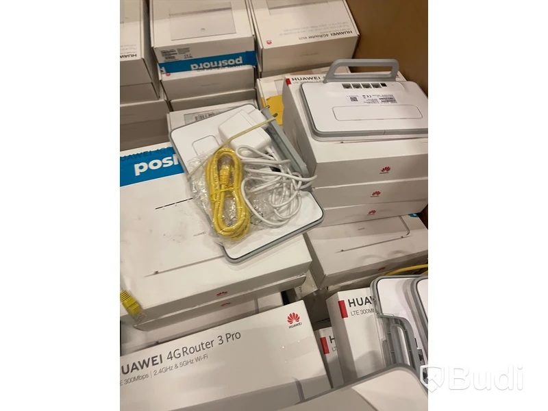 Pall med 4G-modem från Huawei, okänt skick. Modeller B525 och B535, Brutna förpackningar
