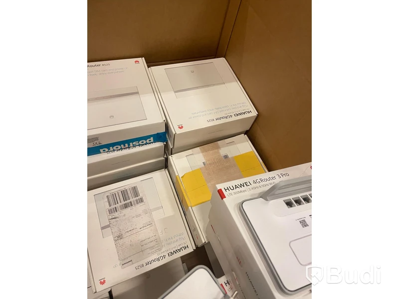 Pall med 4G-modem från Huawei, okänt skick. Modeller B525 och B535, Brutna förpackningar