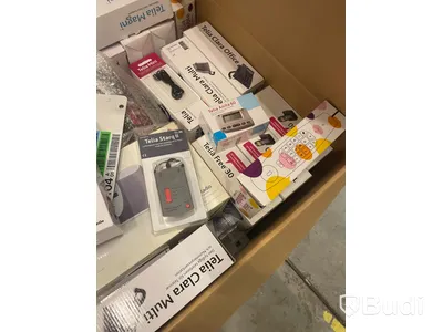 Pall med analoga telefoner. Olika modeller, osäker skick/funktion