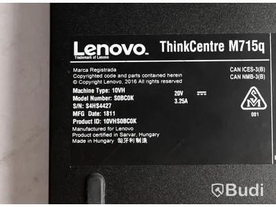 Dator - Lenovo ThinkCentre M715q Tiny, rensad, inget OS, OBS! säljs utan strömkabel