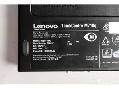 Dator - Lenovo ThinkCentre M710q Tiny, rensad, inget OS, OBS! säljs utan strömkabel