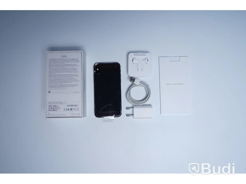 Iphone X 64 GB 100 procent batterihälsa i kartong inkl tillbehör