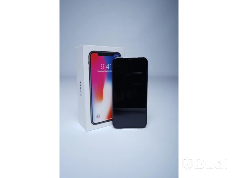 Iphone X 64 GB 100 procent batterihälsa i kartong inkl tillbehör