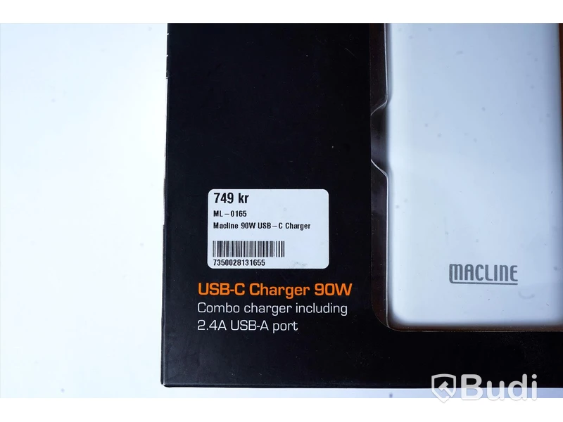 Laddare 2st - MACLINE, 90W, USB-C och 2,4 USB-A Port