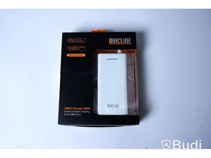 Laddare 2st - MACLINE, 90W, USB-C och 2,4 USB-A Port