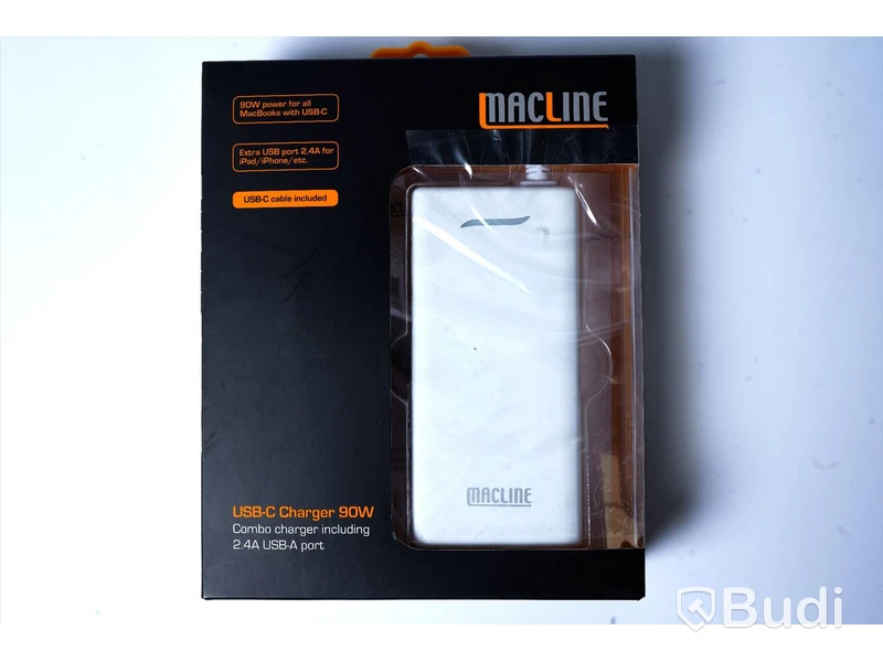 Laddare 3st - MACLINE, 90W, USB-C och 2,4 USB-A Port