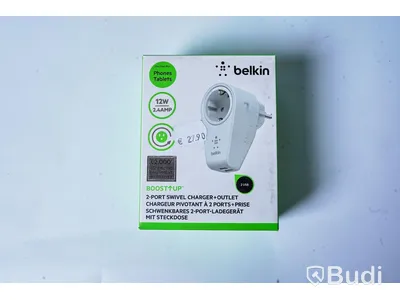 Vägguttag, 10st - Belking 2st 2,4 USB, roterbar 360 grader.