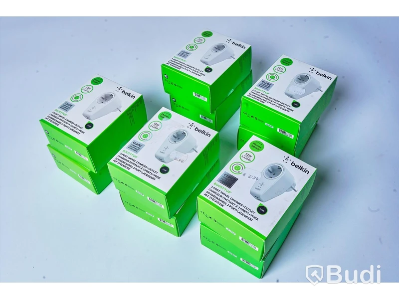 Vägguttag, 10st - Belking 2st 2,4 USB, roterbar 360 grader.