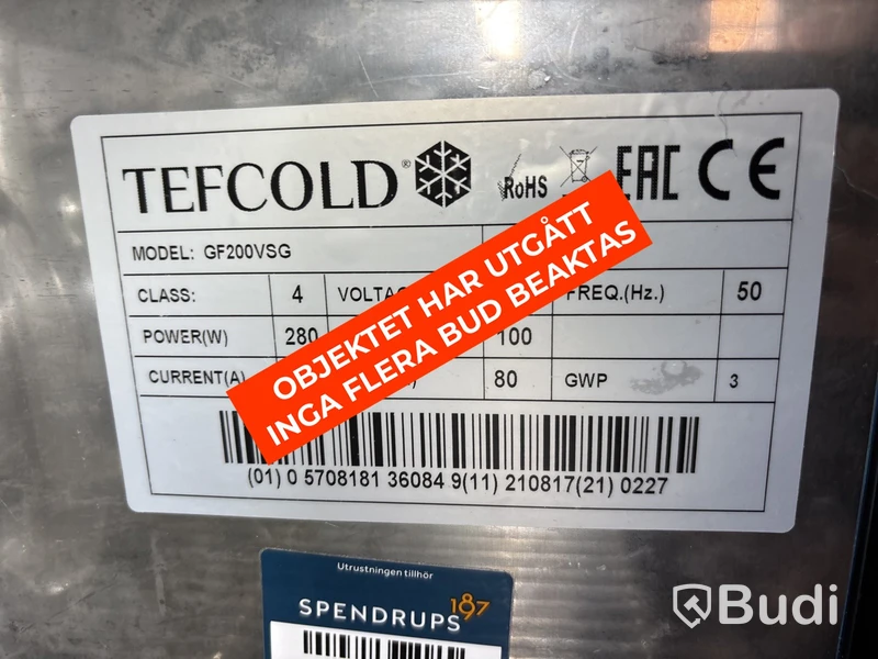 Kylskåp Tefcold