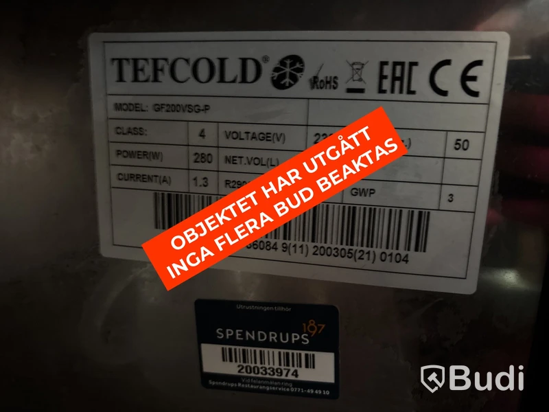 Kylskåp Tefcold