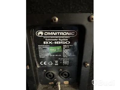 Högtalare Omnitronic BX-1850