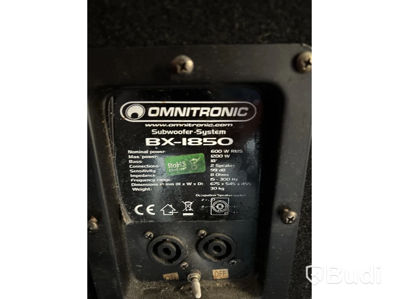 Högtalare Omnitronic BX-1850