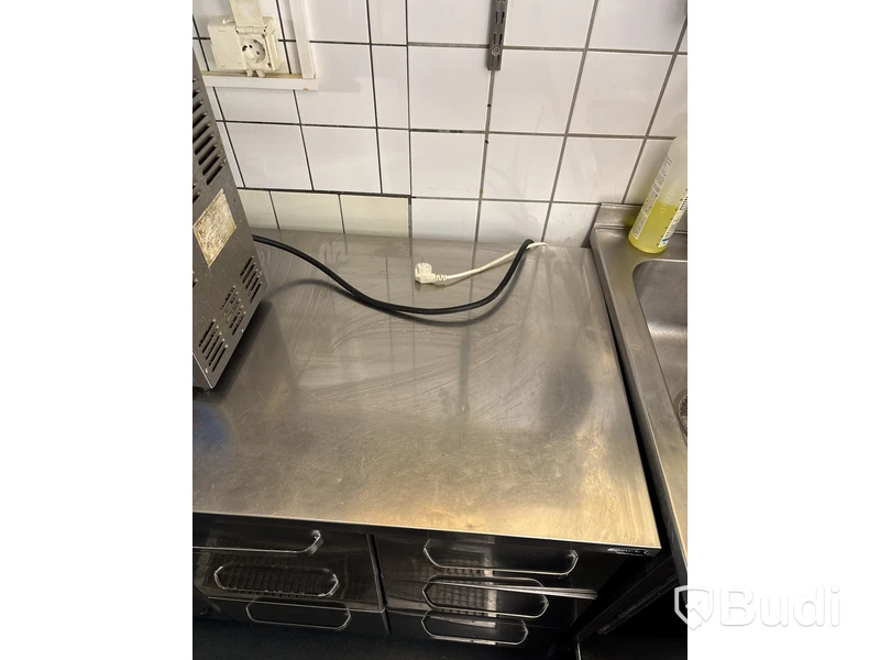 Kylbänk med lådor, rostfri