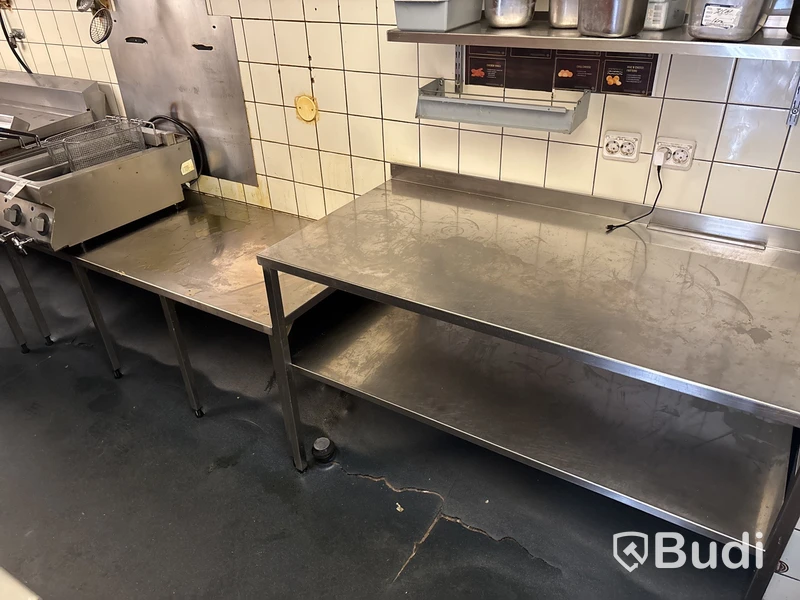 2 st. Rostfria bänkar
