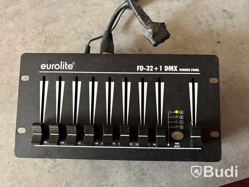 3 st. Discobelysning ADJ Quad Phase HP inkl. Dimmer Panel Eurolite FD-32+1 DMX