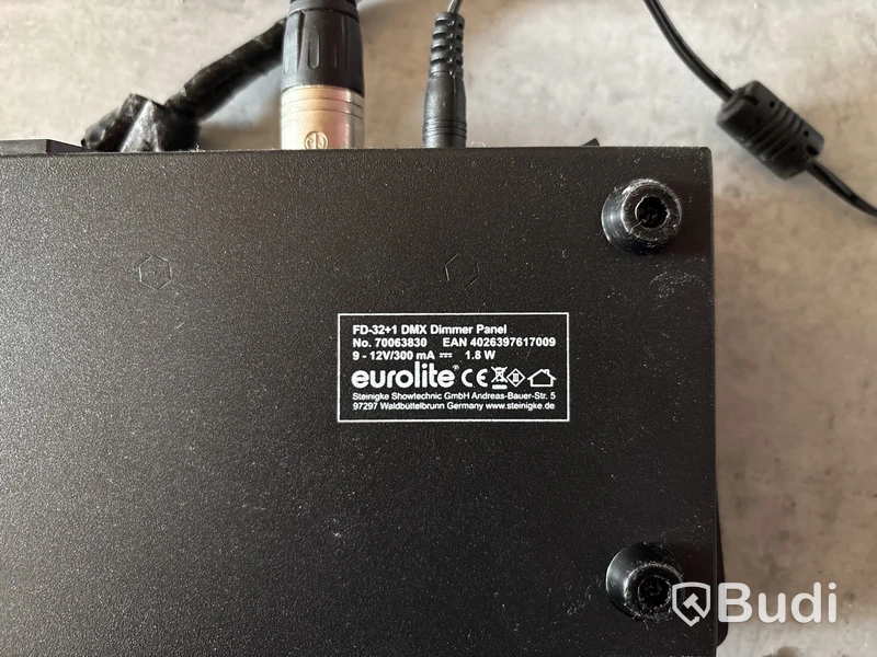 3 st. Discobelysning ADJ Quad Phase HP inkl. Dimmer Panel Eurolite FD-32+1 DMX