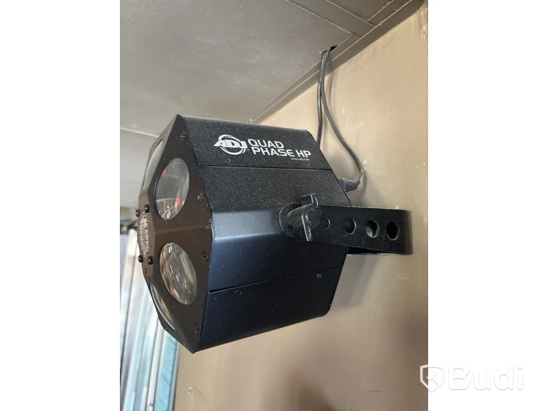 3 st. Discobelysning ADJ Quad Phase HP inkl. Dimmer Panel Eurolite FD-32+1 DMX