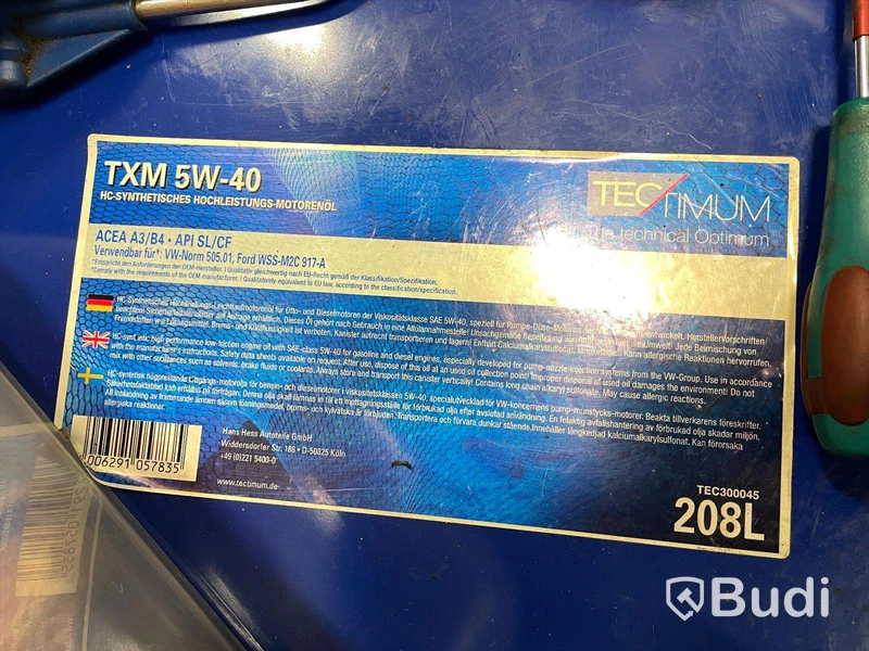 208L Syntetisk motorolja TXM 5W-40
