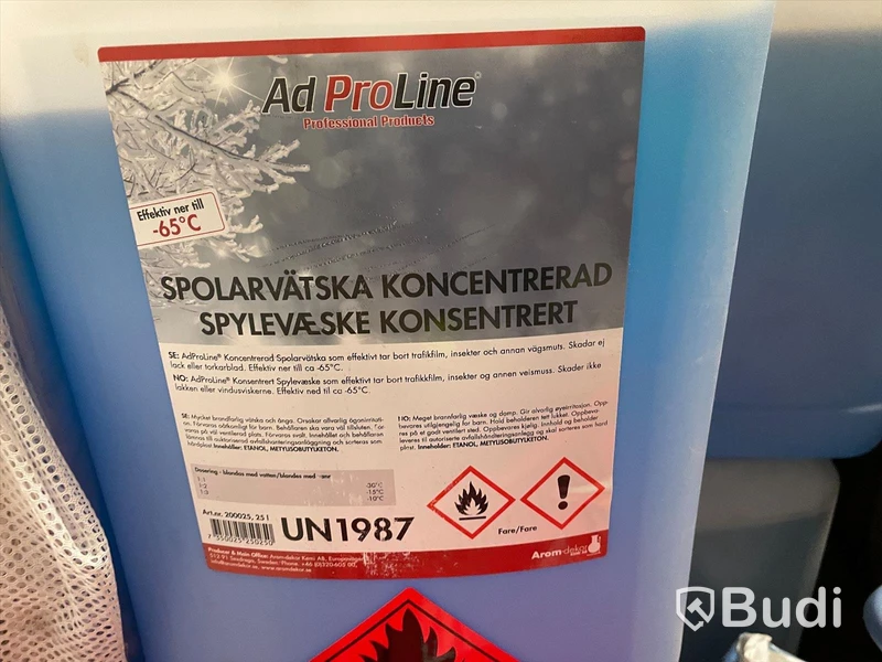 6st 25 liters dunkar koncentrerad spolarvätska