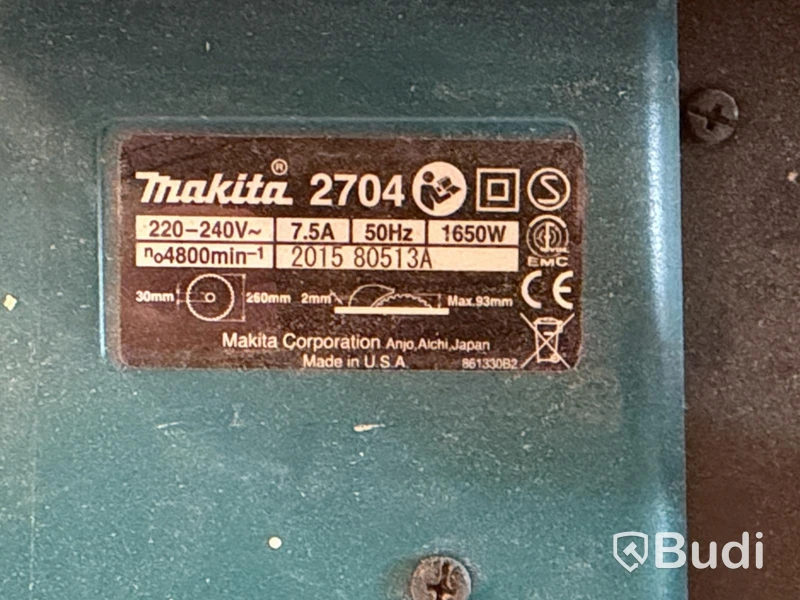 Bordssåg Makita 2704, 1650 W