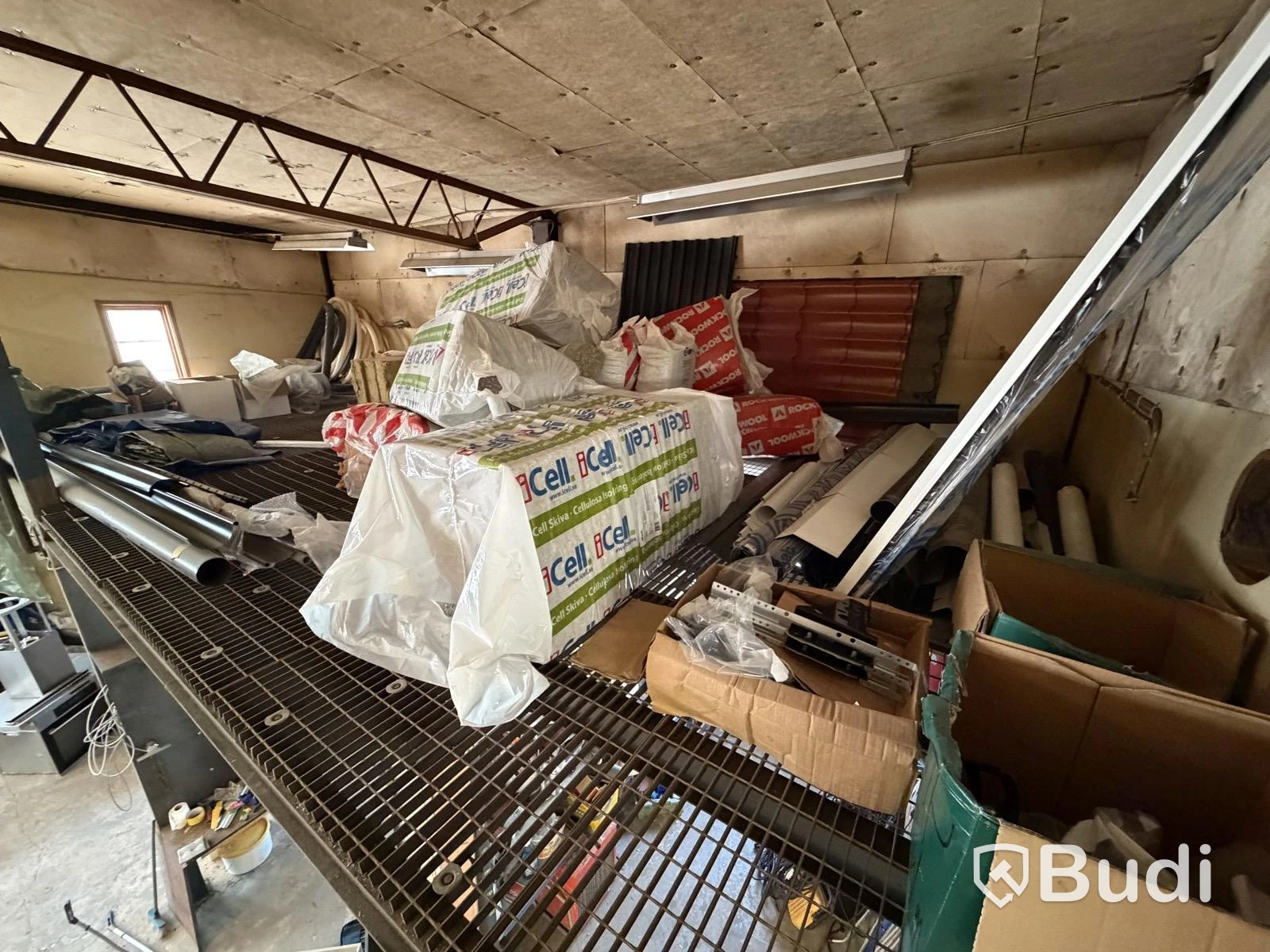 Insulation, sheet metal, building materials, etc.