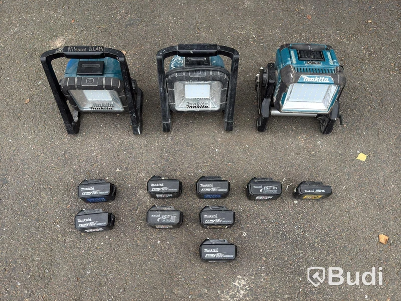 Makita work lights & batteries | 12 items