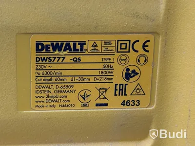 Kap- & gersåg DeWalt DWS777