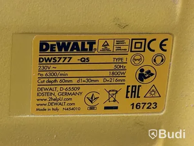 Kap- & gersåg DeWalt DWS777