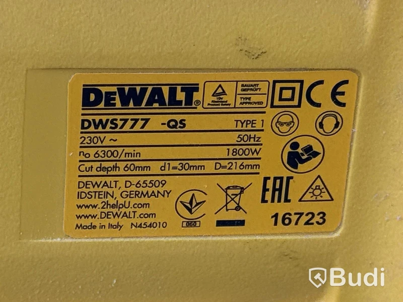 Kap- & gersåg DeWalt DWS777