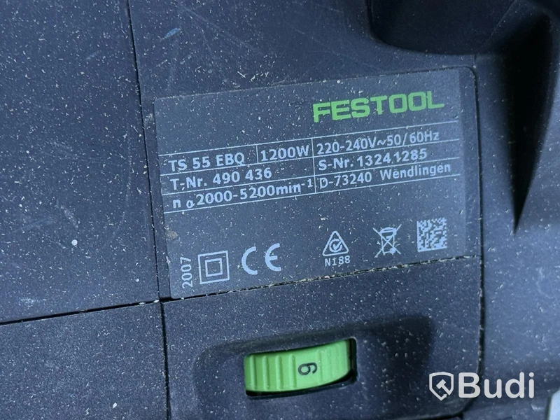 Sänksåg Festool TS 55 EBQ med styrskenor