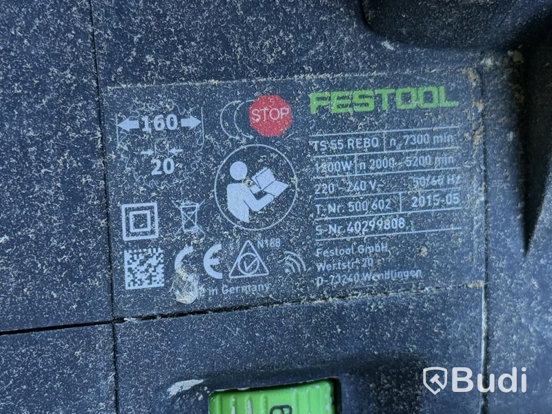 Festool TS 55 REBQ Circular Saw, with Guide Rails