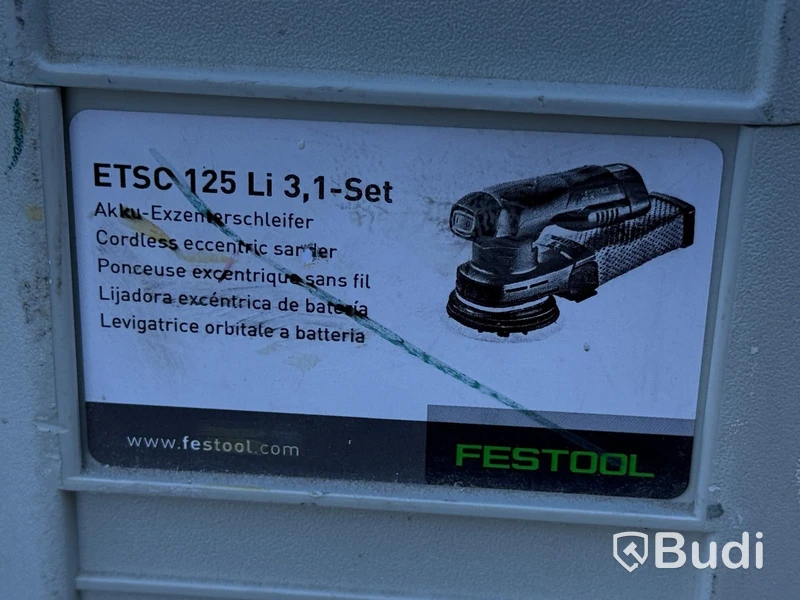 Festool ETSC 125 Li Random Orbital Sander, 3,1-Set