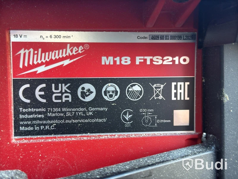 Cordless Table Saw Milwaukee M18 FTS210