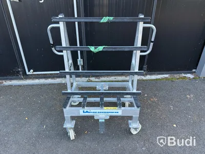 Aluminium glass trolley