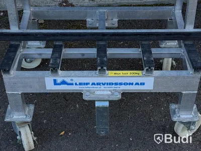Aluminium glass trolley