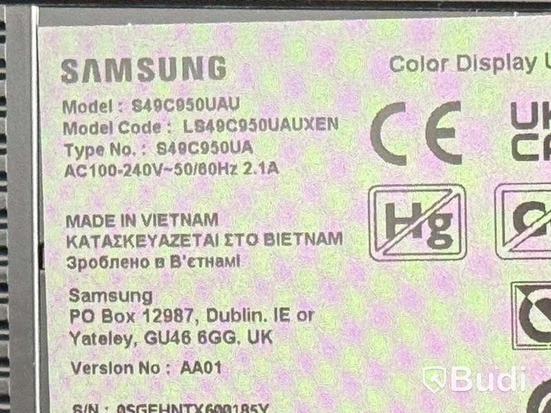 49” Curved Monitor Samsung S49C950UAU