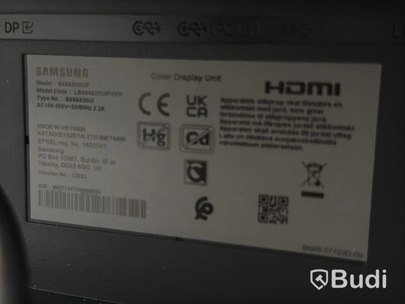 Samsung 49 Curved Monitor S49A950UIP