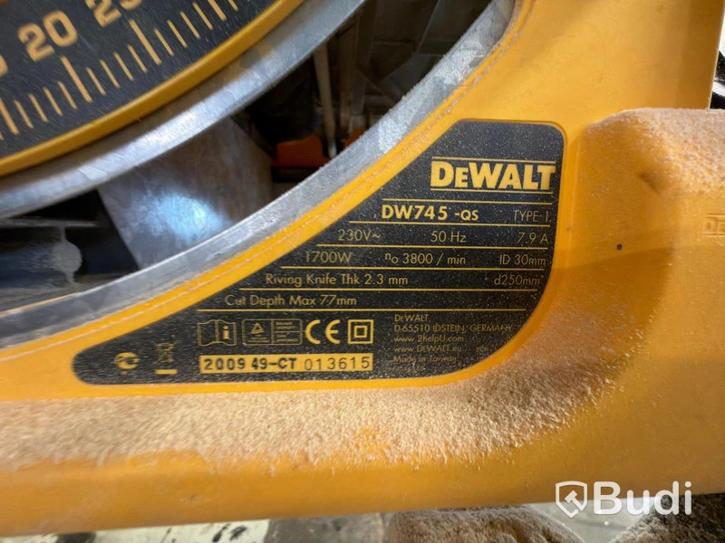 Bordsåg DeWalt DW745-QS, 1700 W