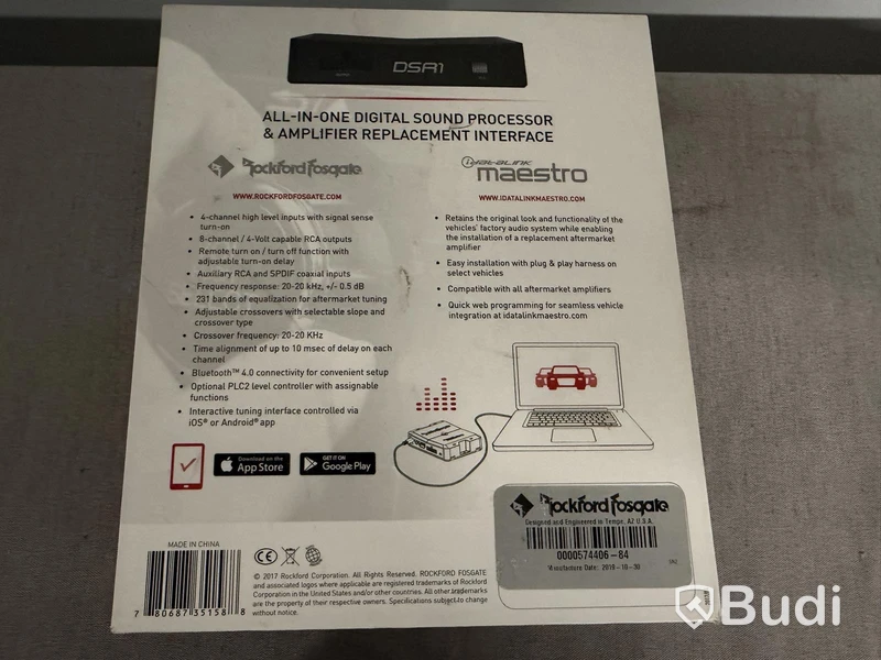 Bilförstärkare samt ljudprocessor Rockford Fosgate