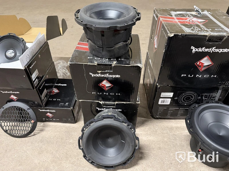 Stort parti bilhögtalare Rockford Fosgate