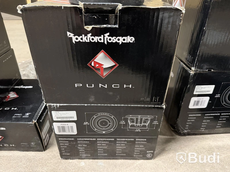 Stort parti bilhögtalare Rockford Fosgate