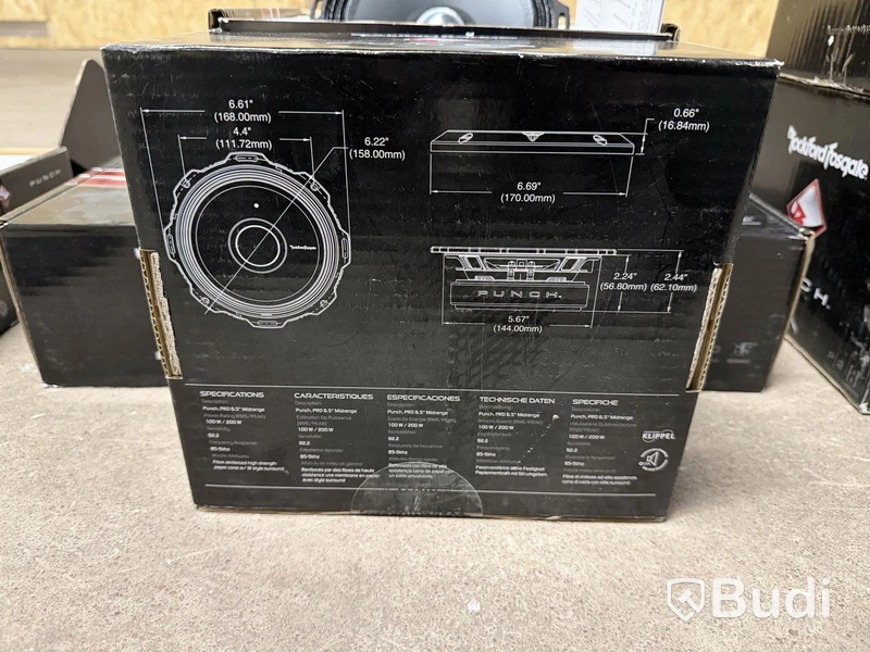 Stort parti bilhögtalare Rockford Fosgate