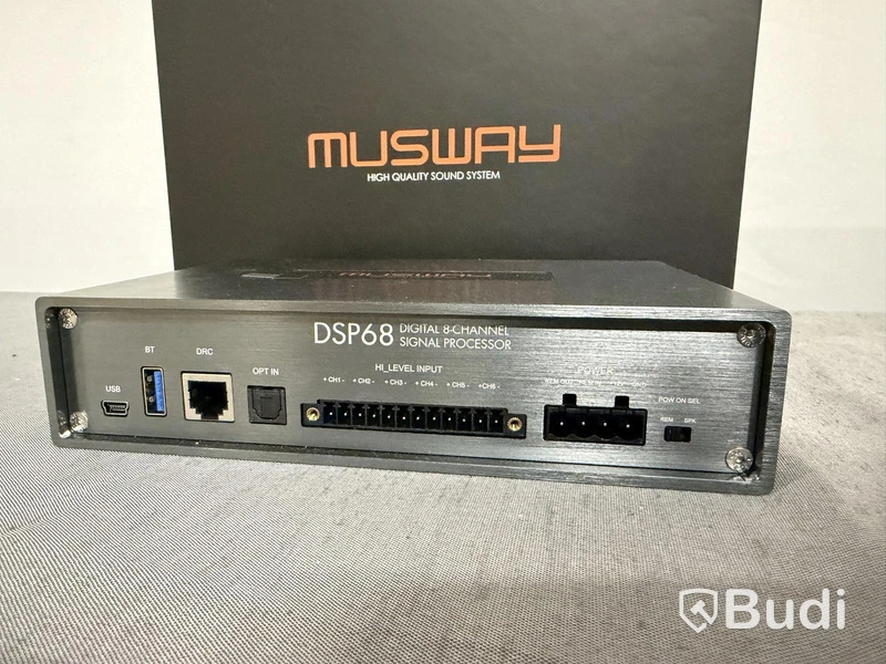 Ljudprocessor Musway DSP68, 8-kanalig DSP