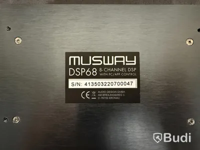Ljudprocessor Musway DSP68, 8-kanalig DSP